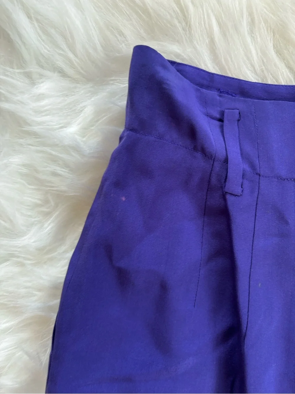 Ellen Tracy Deep Purple Pencil Skirt VINTAGE 100% Silk
